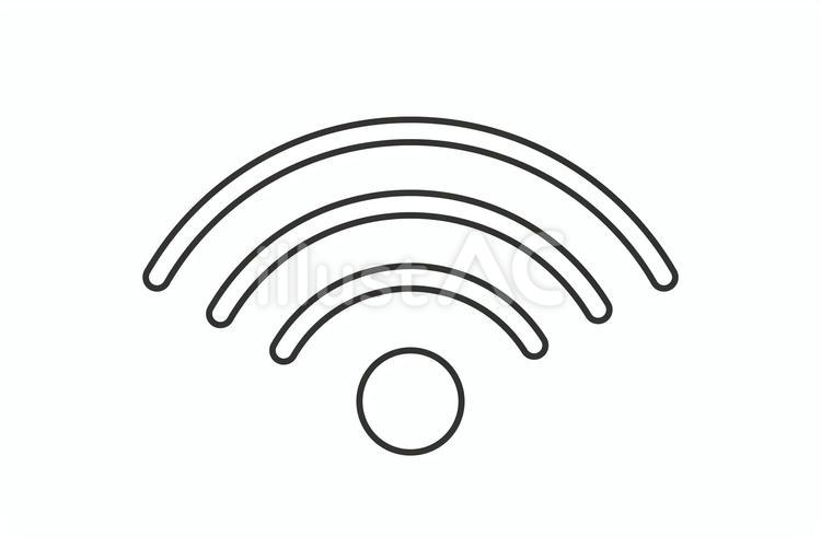 Wi-Fiアイコン wiーfi,アイコン,インターネットのイラスト素材