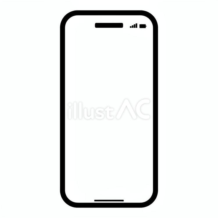 スマホの画面のフレーム スマホ,スマートフォン,画面のイラスト素材