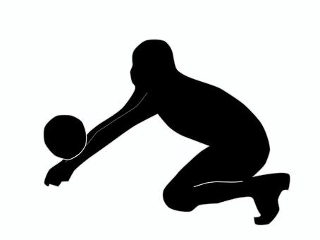 バレーボールシルエットイラスト バレーボール,スポーツ,運動,競技,人物,影,シルエット,白背景,デザイン,グラフィックのイラスト素材
