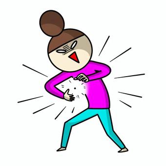 Illustration, компрессия, поддельный, белые глаза, 