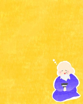 居眠りするおじいさん♪ かわいい,居眠り,眠る,寝る,うとうと,おじいさん,男性,男,人,ひげのイラスト素材