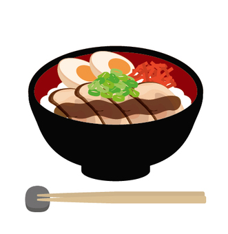 唐碗飯碗, JPG, PNG 和 AI 唐碗飯碗, 叉燒飯一碗, 一碗米飯, 叉燒, JPG, PNG 和 AI