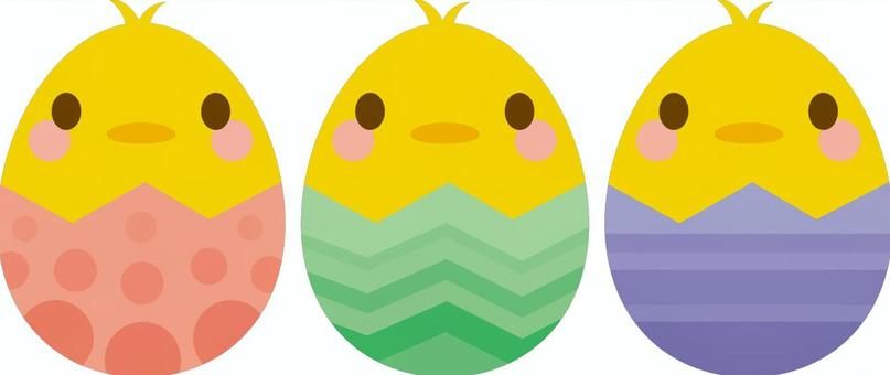 Huevo de Pascua pollito tres colores, JPG, PNG and AI Huevo de Pascua pollito tres colores, pascua, eventos, huevo de pascua, JPG, PNG and AI