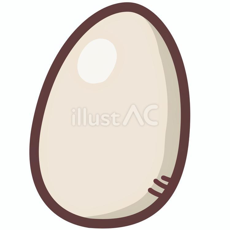 卵　かわいいデフォルメイラスト 卵,料理,鶏のイラスト素材