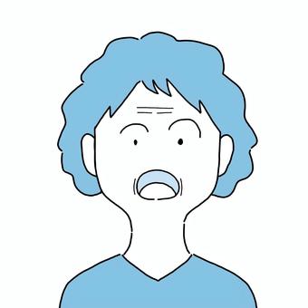 驚いた表情・高齢女性 驚いた表情・高齢女性 驚き,びっくり,表情,高齢,女性,老人のイラスト素材