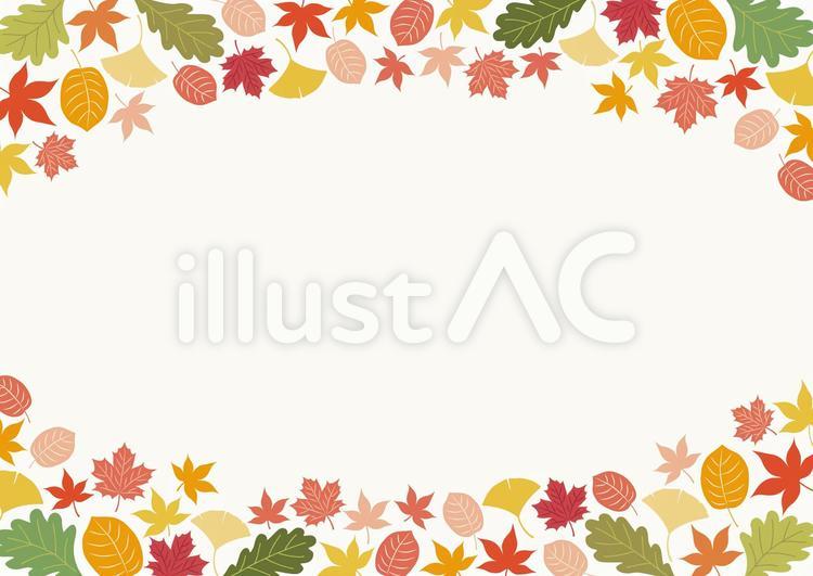 紅葉のフレーム 紅葉,秋,フレームのイラスト素材