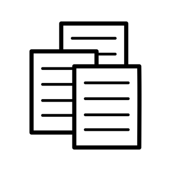 書類のアイコン 書類,文書,資料,紙,用紙,書面,文面,ドキュメント,ペーパー,レポートのイラスト素材