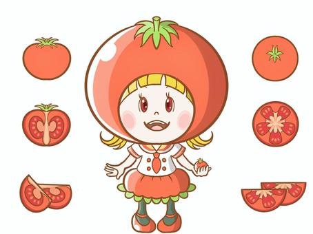 トマト断面イラスト 無料イラストなら イラストac