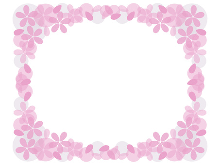 Pink cherry blossom frame, , JPG and PNG