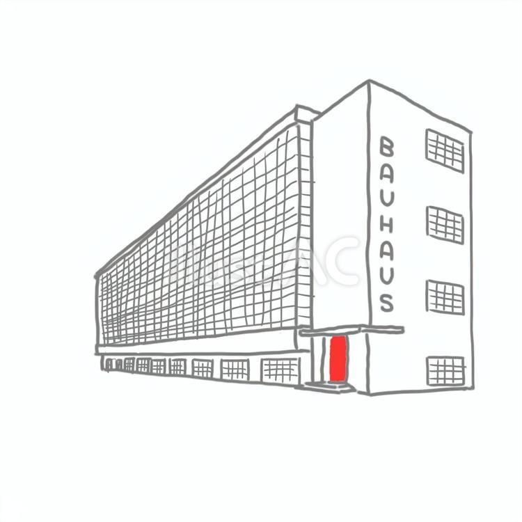 バウハウス バウハウス,bauhaus,ポストモダンのイラスト素材