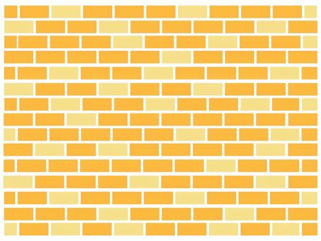 レンガの背景 レンガ,背景,タイル,ブロック,シンプル,黄色,かわいい,模様,壁面,外壁のイラスト素材