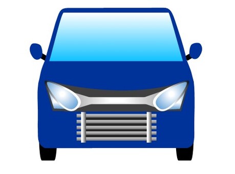 軽自動車104 軽自動車,ミニバン,ワンボックスカー,車,自動車,乗用車,自家用車,挿絵,乗り物,正面のイラスト素材