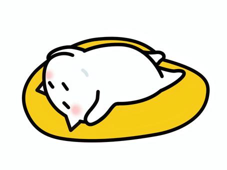 やる気ゼロの可愛いねこイラスト やる気ゼロの可愛いねこイラスト 無気力,だるい,脱力,寝る,だらける,ねこ,かわいい,ゆるい,イラスト,動けないのイラスト素材