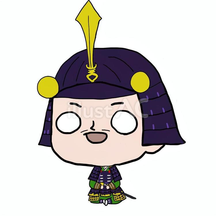 ゆるい榊原康政さん 榊原康政,徳川家康,徳川四天王のイラスト素材