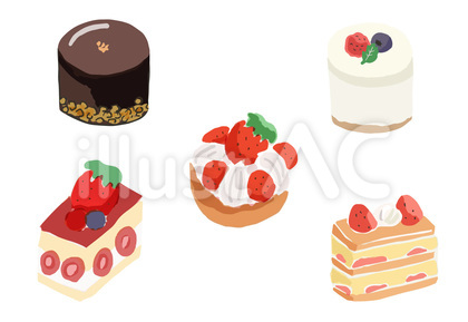 ケーキ イラストセット