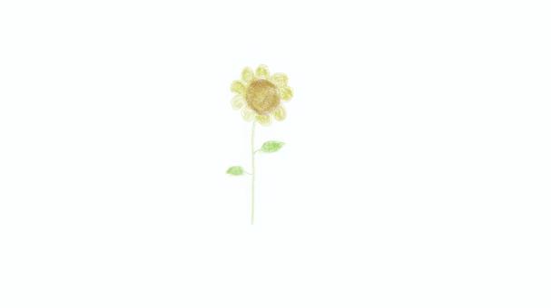 ひまわり ひまわり,夏,一本,花,黄色のイラスト素材