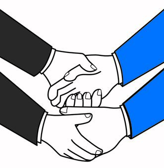 両手握る 両手,握る,握手,期待,受け止める,ビジネス,あいさつ,つなぐ,スーツ,袖のイラスト素材