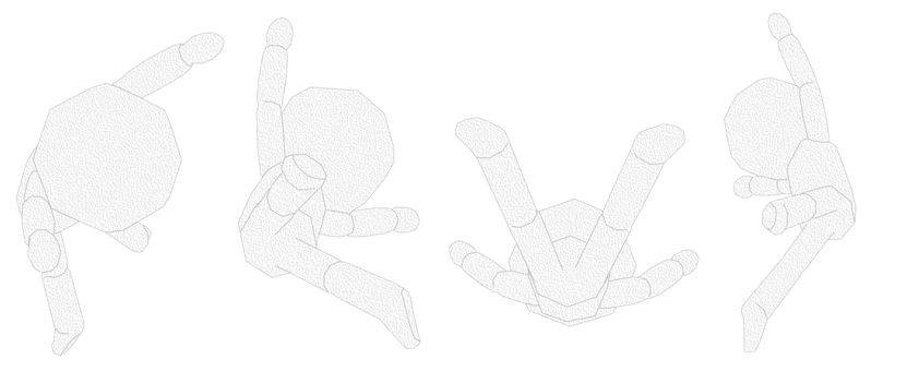 棒人間　ペパクラ風　両手足広げてジャンプ 達成感,解放感,成功,喜ぶ,ラッキー,幸福,ヤッター,両手上げ,ハッピー,楽しいのイラスト素材