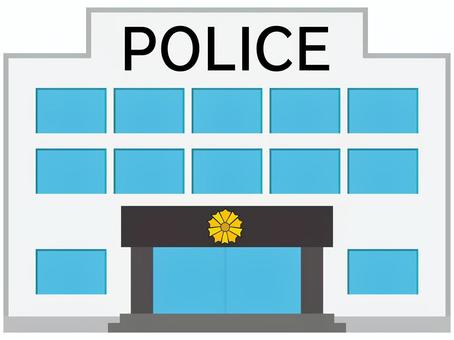 警察署 警察署,警察,police,建物,外観,警察庁,警視庁,正面,公務,捜査のイラスト素材