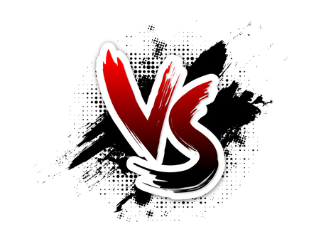 插圖, 對戰, vs, 戰鬥, 