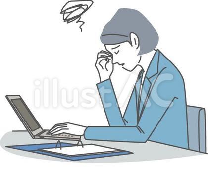 悩む_疲労_女性社員