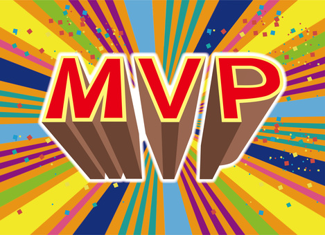 祝MVP受賞 mvp,賞,偉業,活躍,スポーツ,競技,紙吹雪,派手,立体,カラフルのイラスト素材