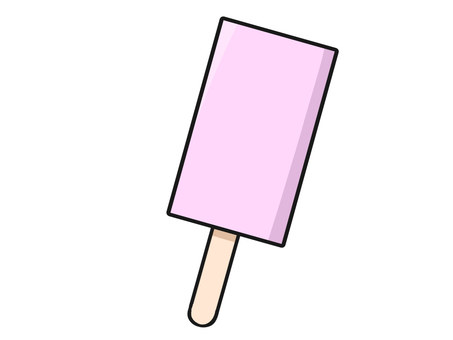 アイスキャンディー　いちご味　イラスト いちご,スイーツ,食べ物,アイス,夏,アイスキャンディー,冷たい,ひんやり,氷菓,イラストのイラスト素材