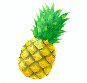 watercolor style pineapple, , JPG, PNG and AI