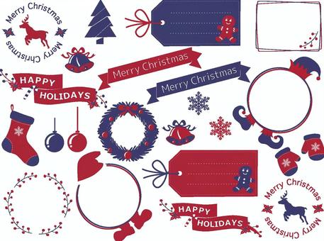 アメリカンカラーのクリスマスセット