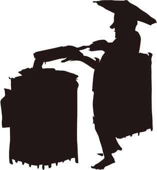 Illustration, silhouette, wong, bisnis, 