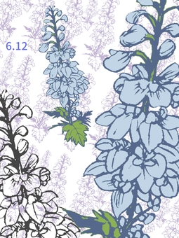 Illustration, calendar, dawn, june 12, 