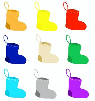 ひも付き靴下 靴下,クリスマス,服飾品,防寒,衣料品,衣料小物のイラスト素材