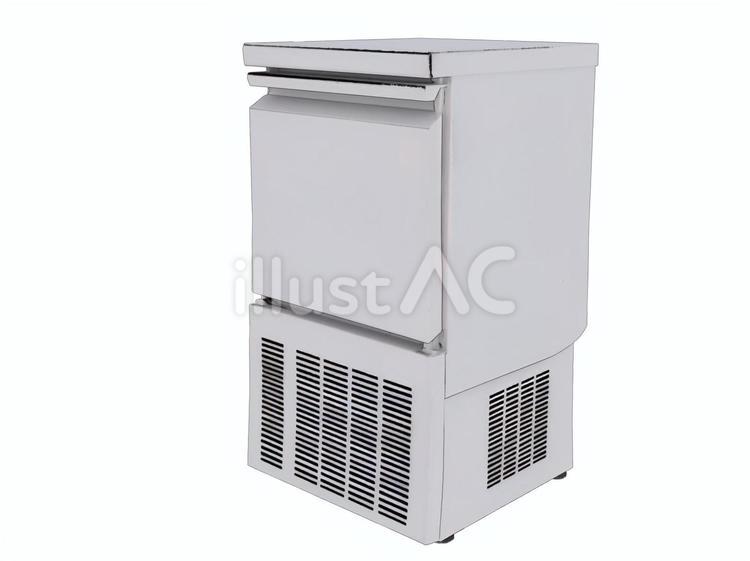夏の建設土木工事現場熱中症対策休憩製氷機 製氷機,氷,夏のイラスト素材