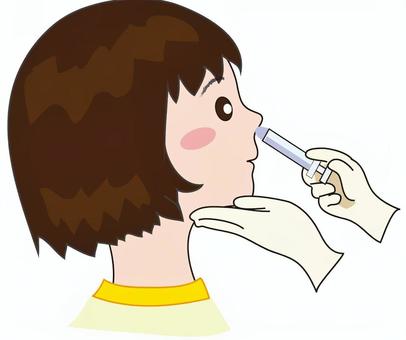 点鼻 点鼻,点鼻ワクチン,予防接種,医療,ワクチン,子どものイラスト素材