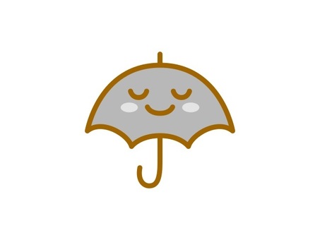 Umbrella character black, , JPG and PNG