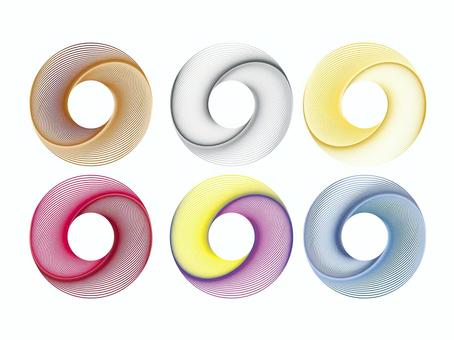 円ラインアート, 円ラインアート, 원형, 알약, 라인,