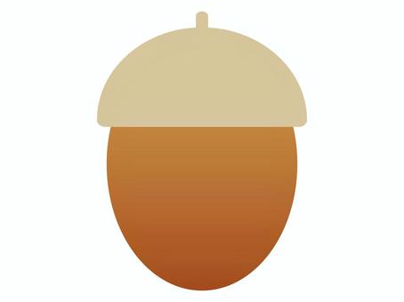 秋のシンボル・可愛いどんぐりアイコン どんぐり,秋,植物,実,ナッツ,森,自然,アイコン,シンボル,可愛いのイラスト素材