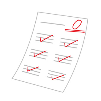 テスト テスト,試験,学問,学習,受験,成績,赤点,０点,学校のイラスト素材