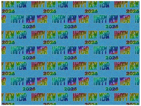 HAPPY NEW YEAR 壁紙 happynewyear,ハッピーニュ−イヤ−,2026,文字,柄,パターン,虹色,レインボー,ザラザラ,ノイズのイラスト素材