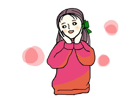 暖かいお洒落な服装 暖かい,服装,装い,セーター,上着,冬,フンワリ,可愛い,お洒落,ピンクのイラスト素材