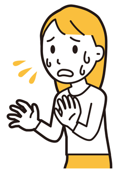  ロングヘア女性(黄)-277-バスト