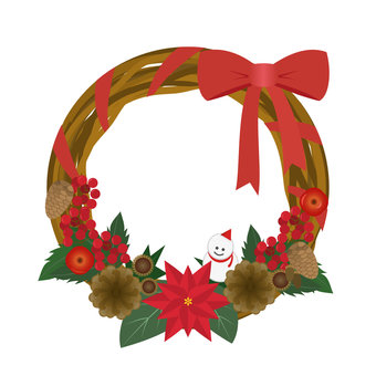 手作り風クリスマスリース_5