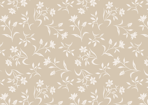 ボタニカルパターンb_ベージュ ボタニカル,花,柄,パターン,スウォッチ,壁紙,背景,ナチュラル,エレガント,おしゃれのイラスト素材