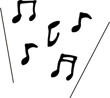 Note, JPG and PNG Note, melody, rhythm, to bounce, JPG and PNG
