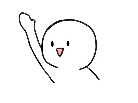 挙手する棒人間 挙手する棒人間 棒人間,挙手,立候補,人物,手描き,落書き,表情,黒,シンプル,返事のイラスト素材