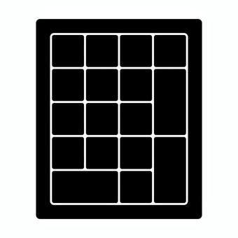 テンキーのシルエット1 テンキーのシルエット1 テンキー,キーボード,パソコン,入力機器,シルエット,シンプル,挿絵,黒,アイコン,道具のイラスト素材