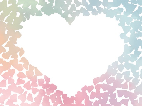 花びらで囲まれたハート ハート,感謝,愛,恋,背景,バレンタイン,ホワイトデー,2月,3月,ハートマークのイラスト素材