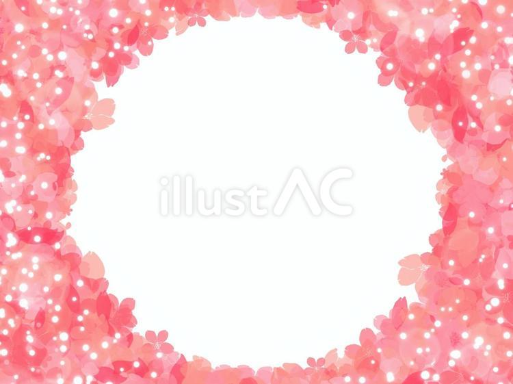 水彩　花　フレーム 水彩,花,フレームのイラスト素材