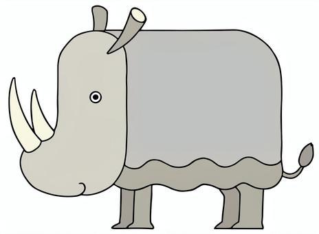 Illustration, sai, grande bête, herbivore, 