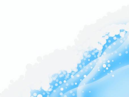 波打ち際 波打ち際,波,海,水色,泡,角のイラスト素材